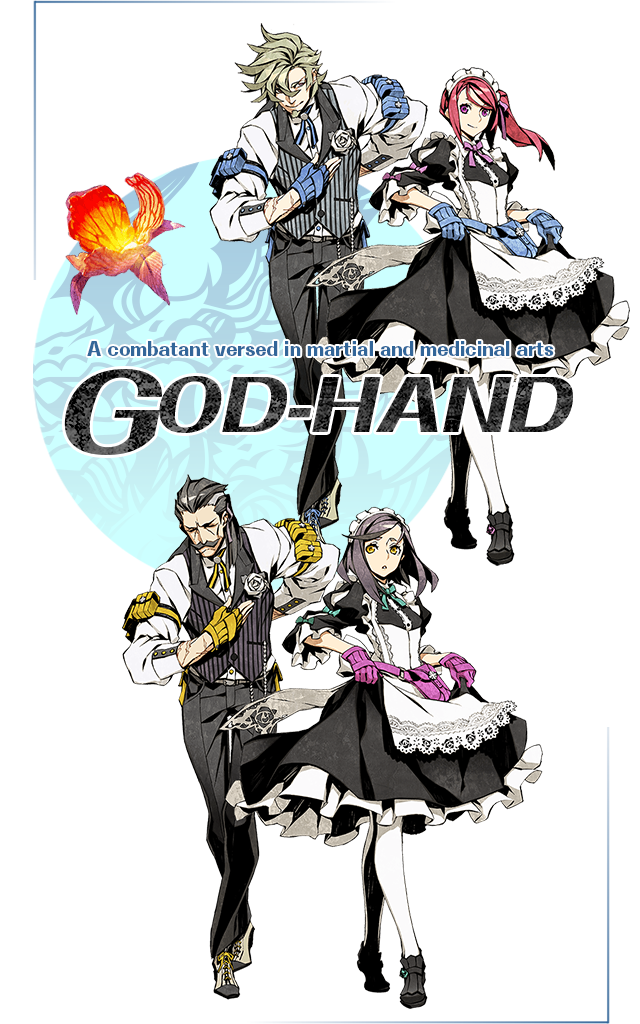 A combatant versed in martial and medicinal arts – GOD HAND